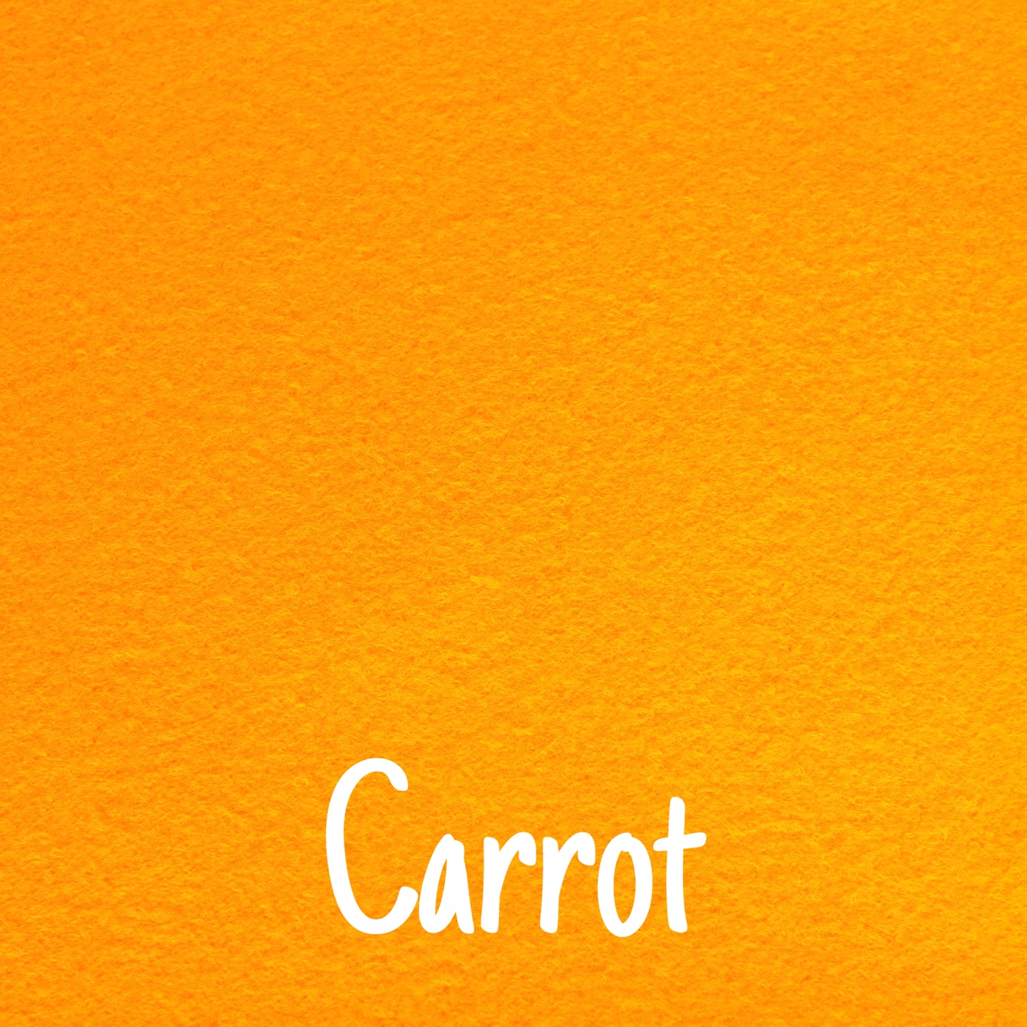 carrot orange wool blend felt