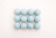 Load image into Gallery viewer, Baby Blue Wool Felt Balls - 10mm, 25mm (Discontinued - 50% discount applied at checkout)