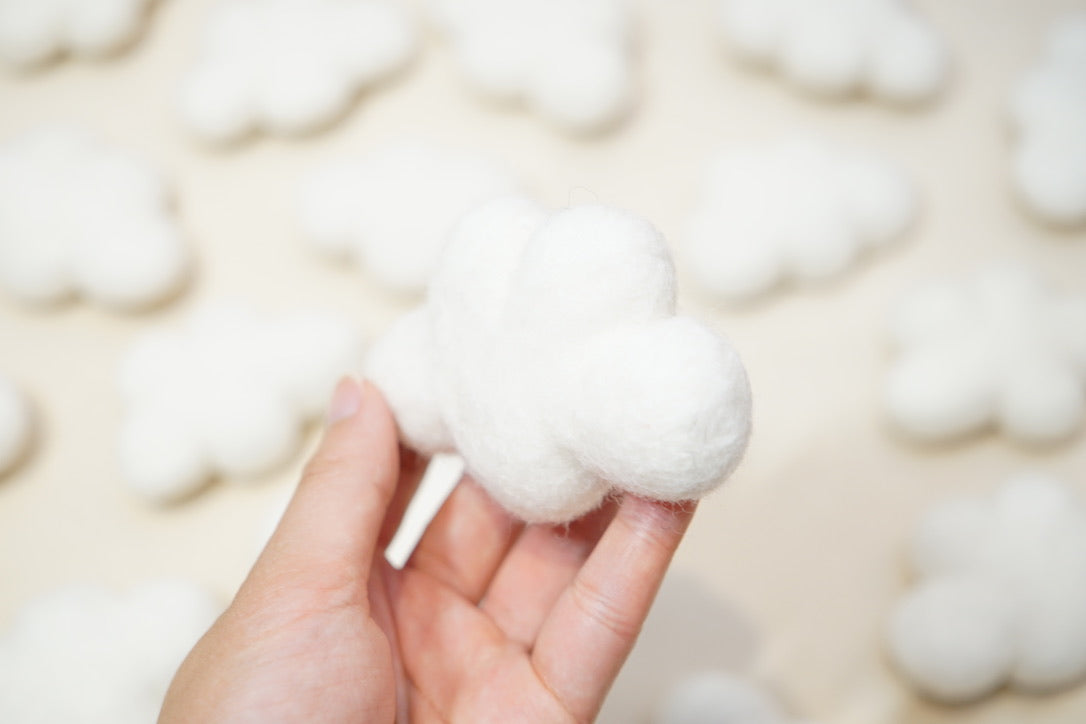 Felt Clouds - White
