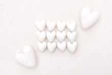 Load image into Gallery viewer, tiny white felt hearts