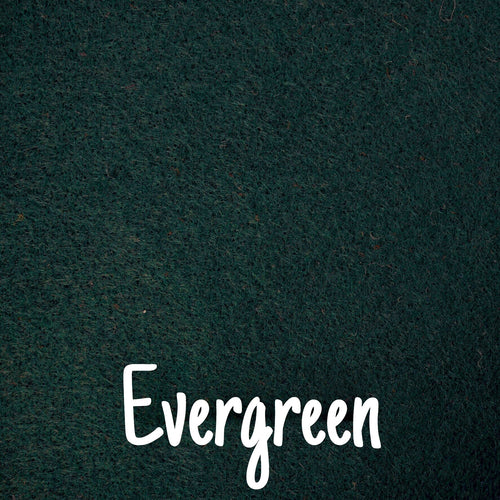 Evergreen Wool Blend Felt