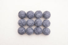 Load image into Gallery viewer, charcoal wool felt balls