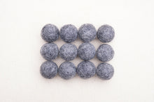 Load image into Gallery viewer, Charcoal Wool Felt Balls - 10mm, 20mm, 25mm