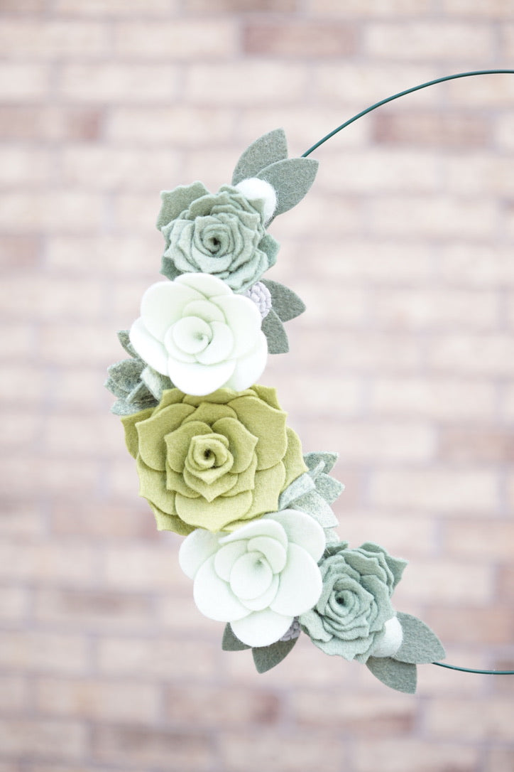 DIY felt succulent kit