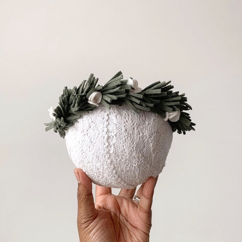 Olive Wool Blend Felt