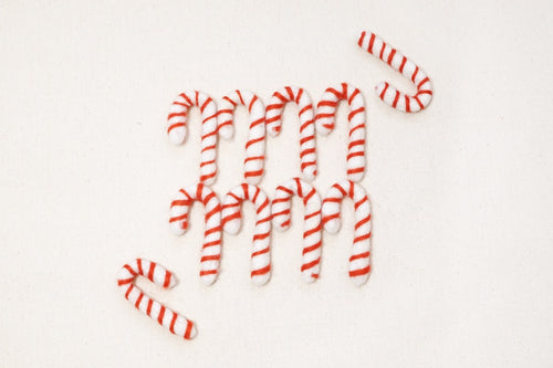 Felt Candy Canes - Red
