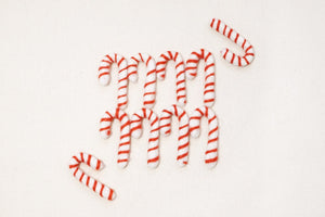 Felt Candy Canes - Red