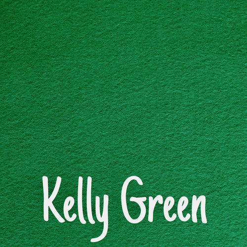 Kelly Green Wool Blend Felt