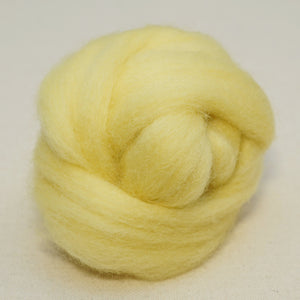 Lemon Corriedale Wool Roving
