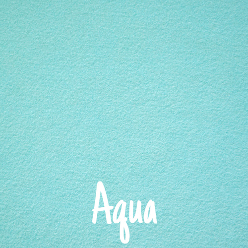 Aqua Wool Blend Felt