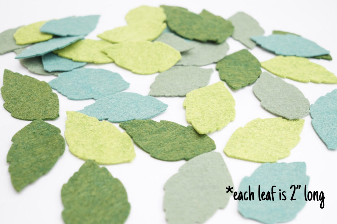 Set of 36 Leaf Die Cuts