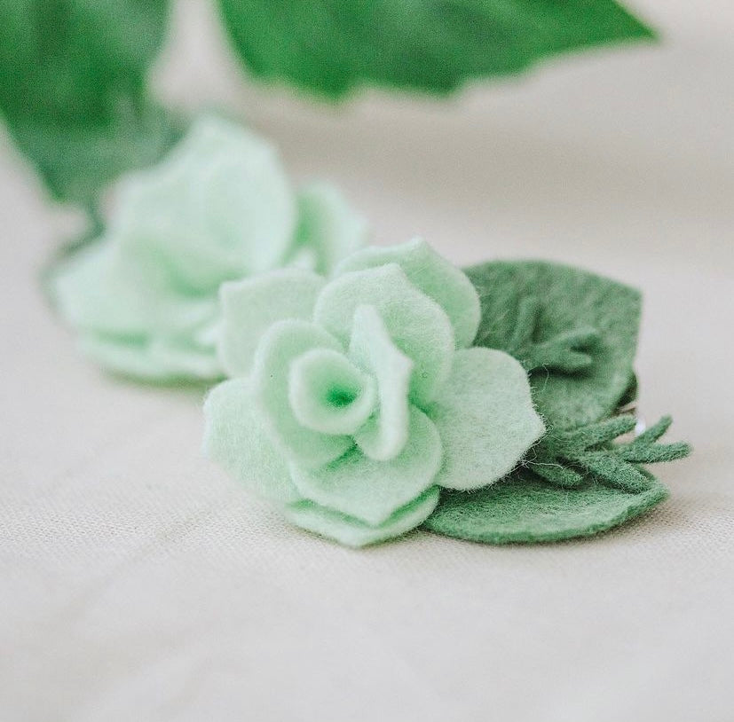 Hint of Mint Wool Blend Felt