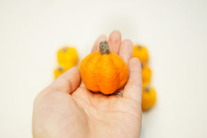 Felt Pumpkins - Orange