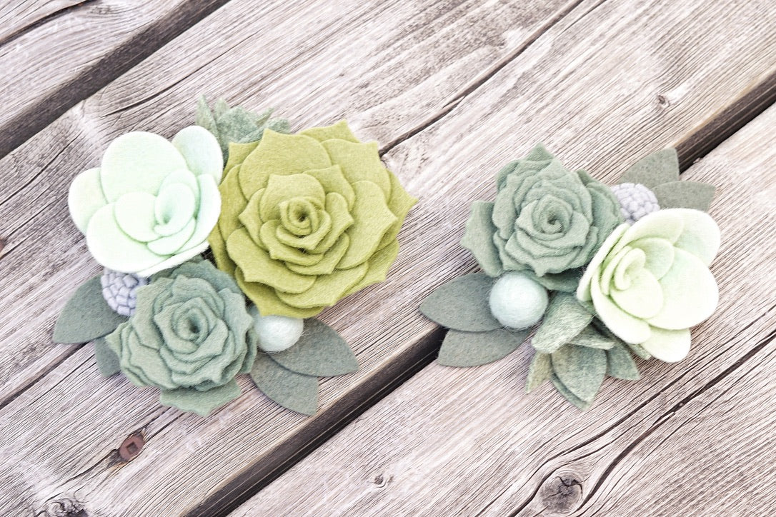 DIY felt succulent kit