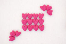 Load image into Gallery viewer, Wild Rose Mini Felt Hearts