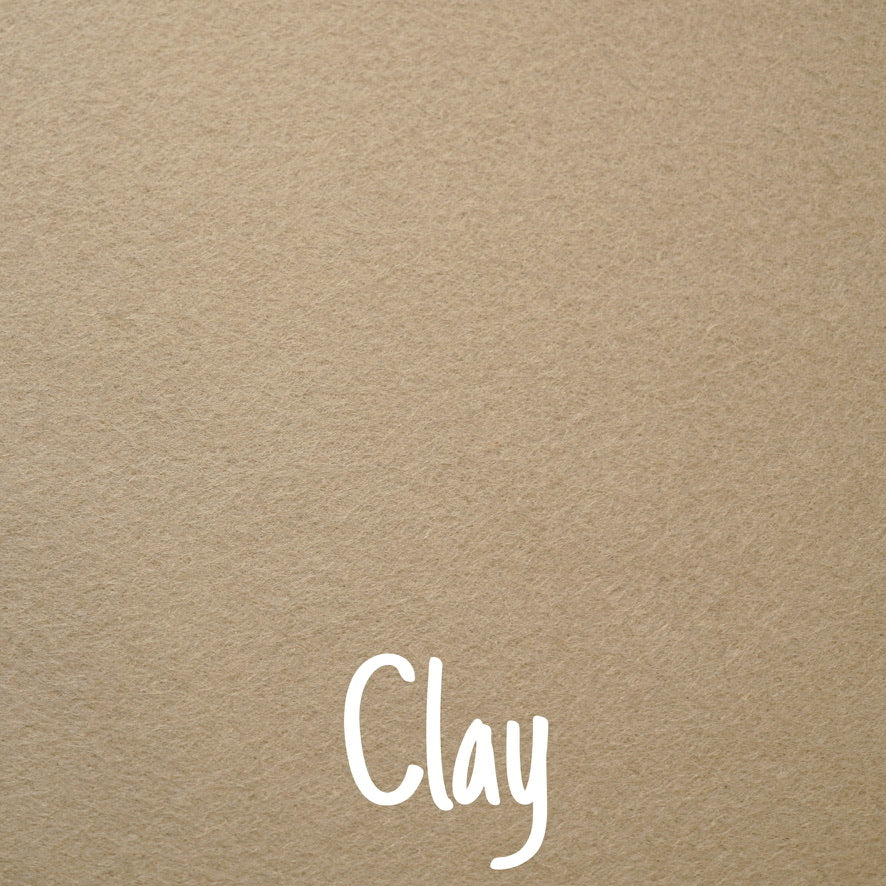 clay wool blend felt