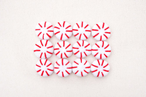 felt peppermint candy