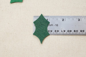 Set of 54 Holly Leaf Die Cuts - medium