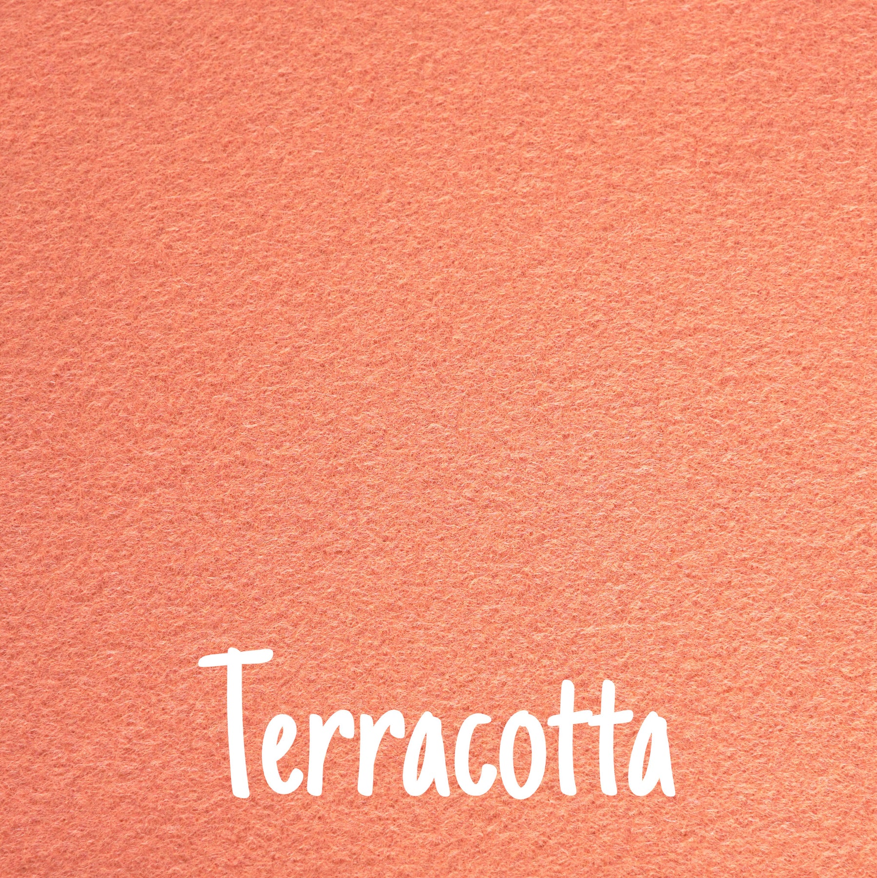 Terracotta Wool Blend Felt
