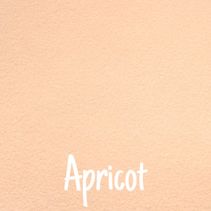 apricot wool blend felt - peach