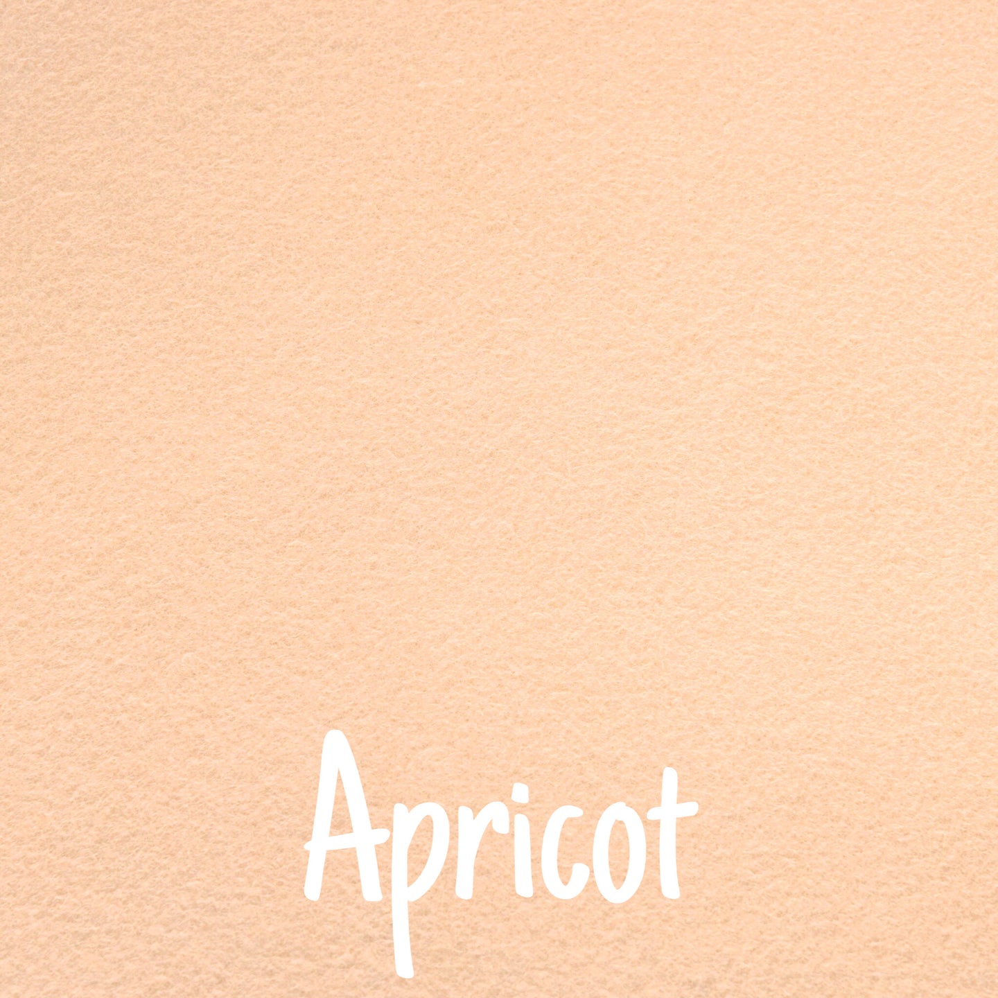 apricot wool blend felt - peach