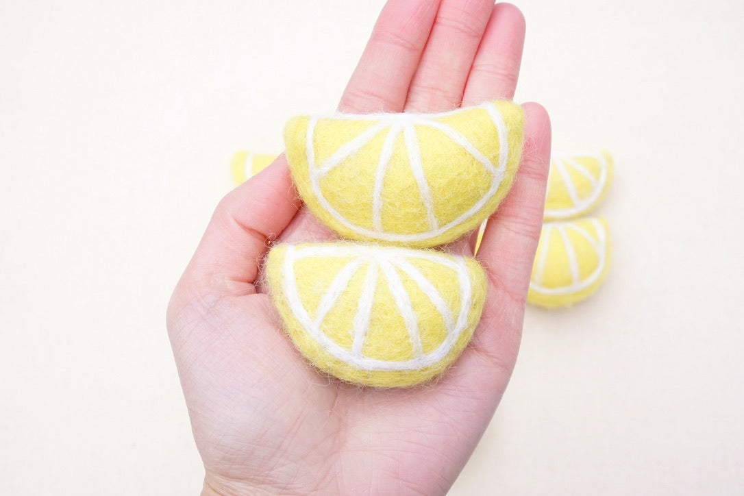 felt lemons