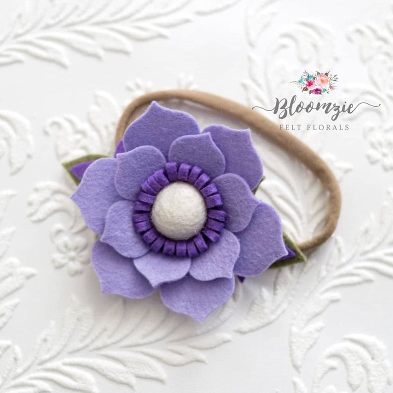 Field of Lilacs Wool Blend Felt