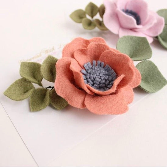 Terracotta Wool Blend Felt