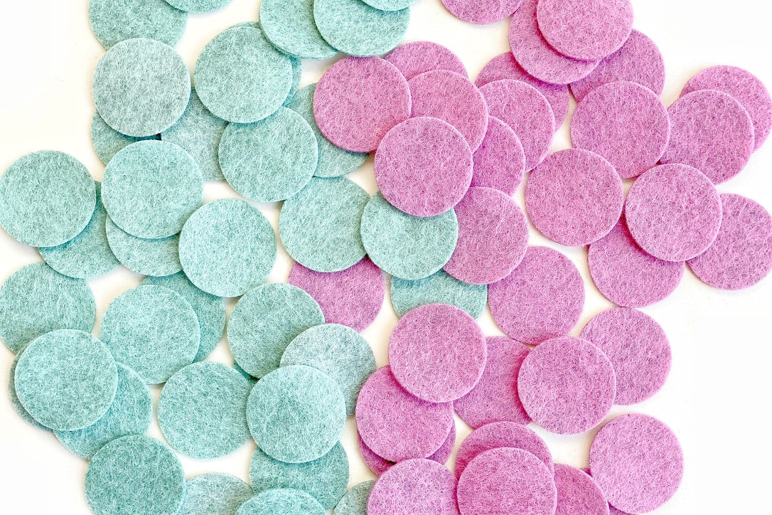 felt circles 1"