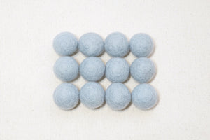 Morning air felt balls - light blue grey