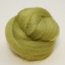 Load image into Gallery viewer, fern green Corriedale Wool Roving