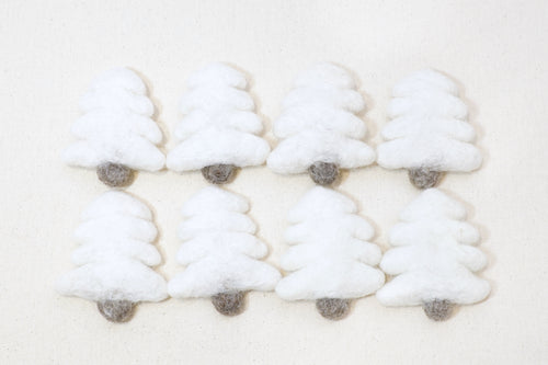 Felt Trees - White