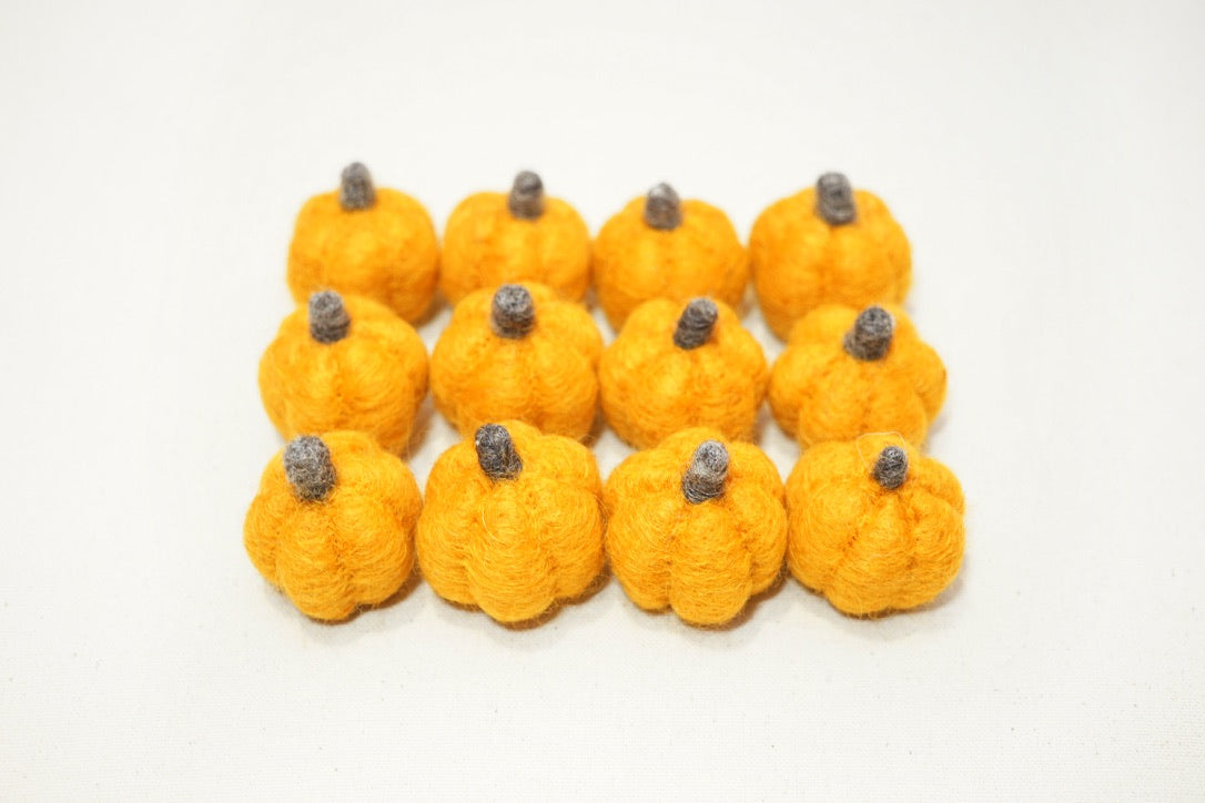 Felt Pumpkins Marigold Canadian Felt Shop