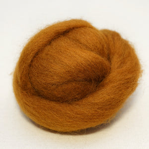 Toffee Corriedale Wool Roving