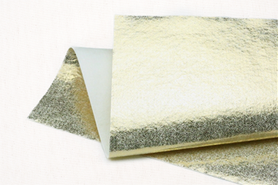 Tinsel metallic gold felt