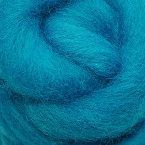 Turquoise Corriedale Wool Roving