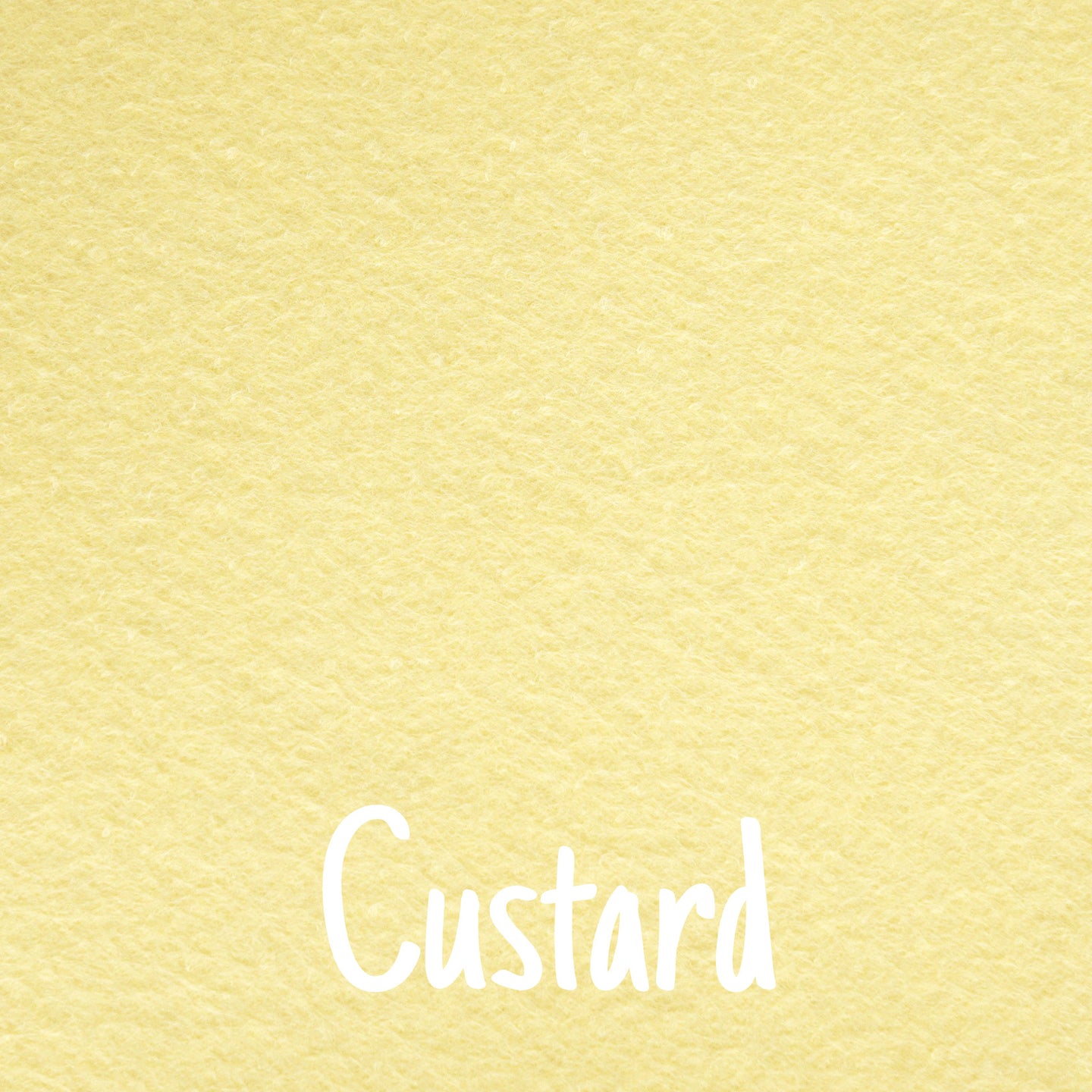 custard wool blend felt