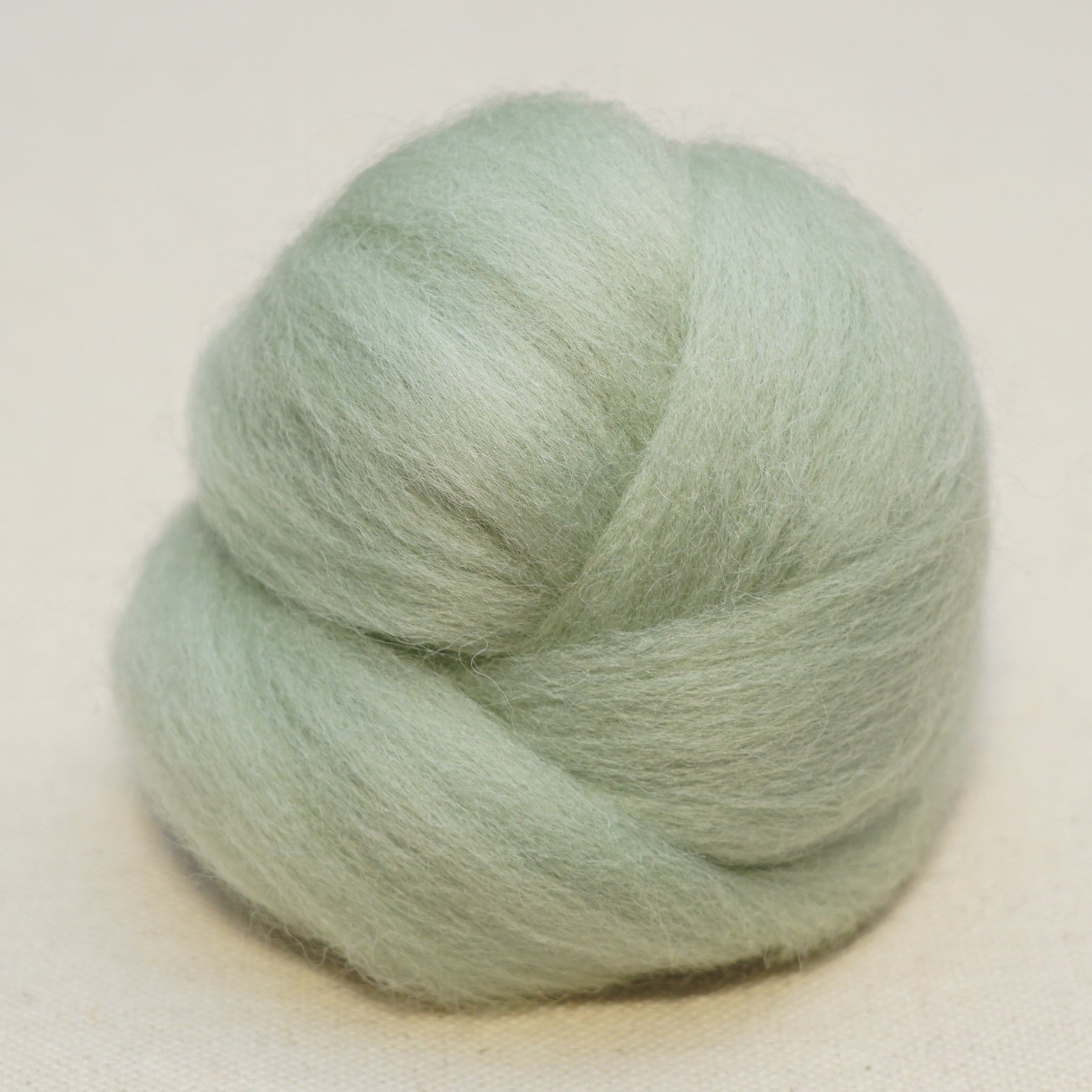 Mint light green Corriedale Wool Roving