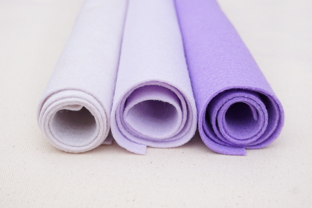 Sweet Lavender Wool Blend Felt