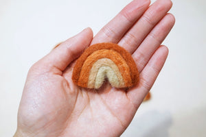 Mini Felt Rainbows - Boho Terracotta
