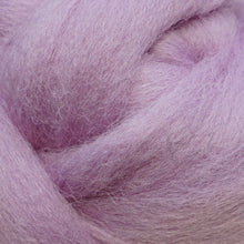 Load image into Gallery viewer, Wisteria purple Corriedale Wool Roving
