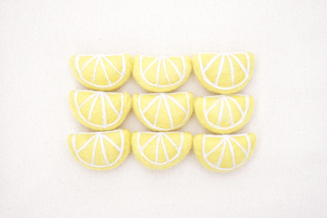 felt lemons