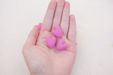 Load image into Gallery viewer, Bubblegum Pink Mini Felt Hearts