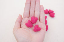 Load image into Gallery viewer, Wild Rose Mini Felt Hearts