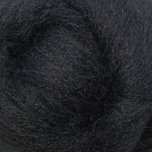 black Corriedale Wool Roving