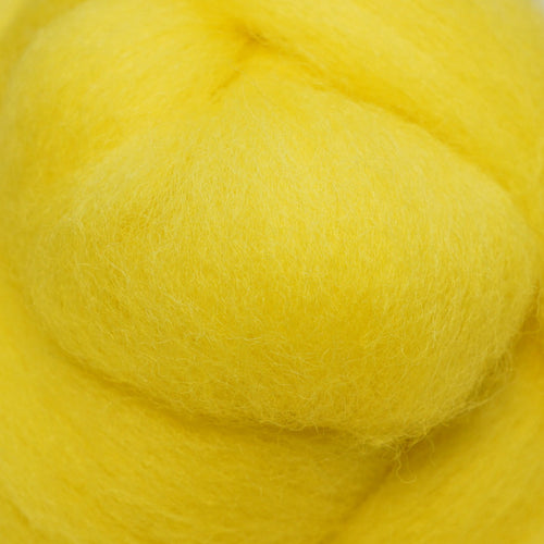 Yellow Corriedale Wool Roving