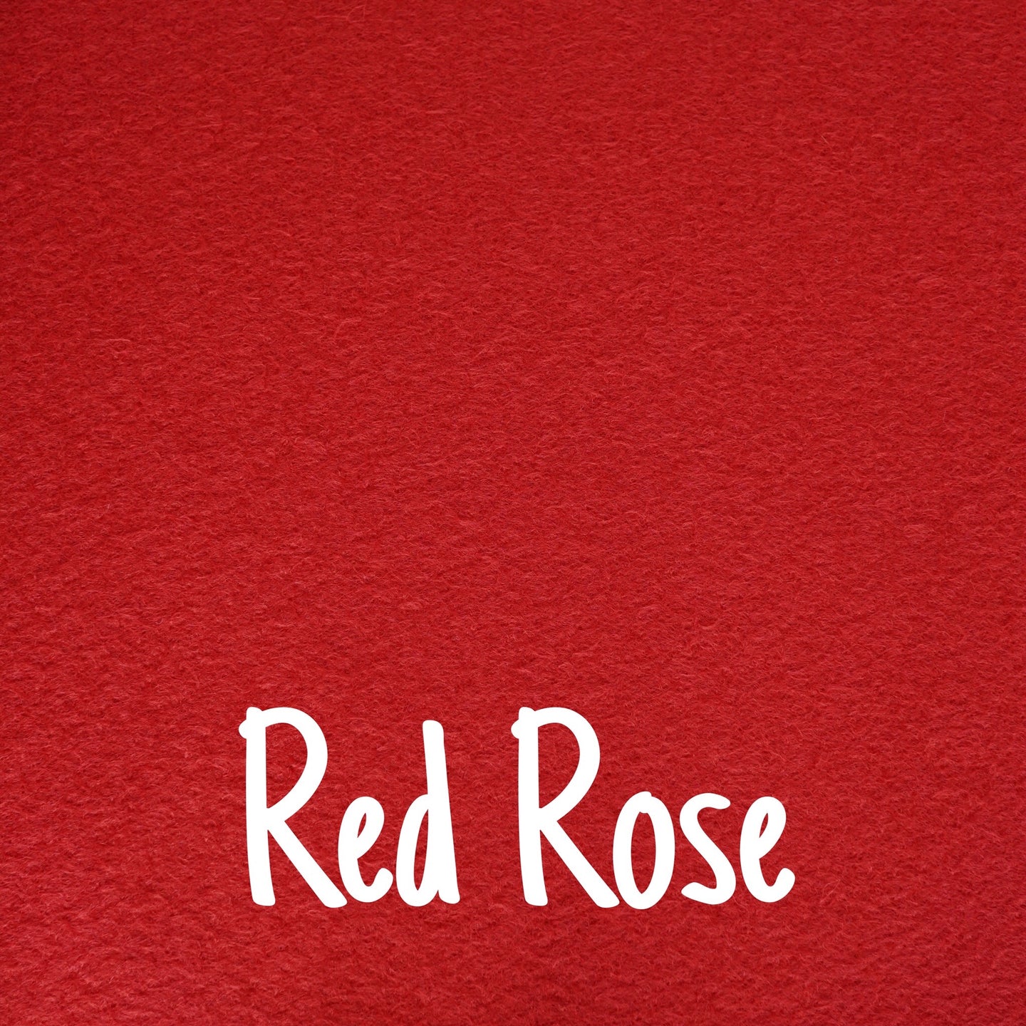 Red Rose Wool Blend Felt