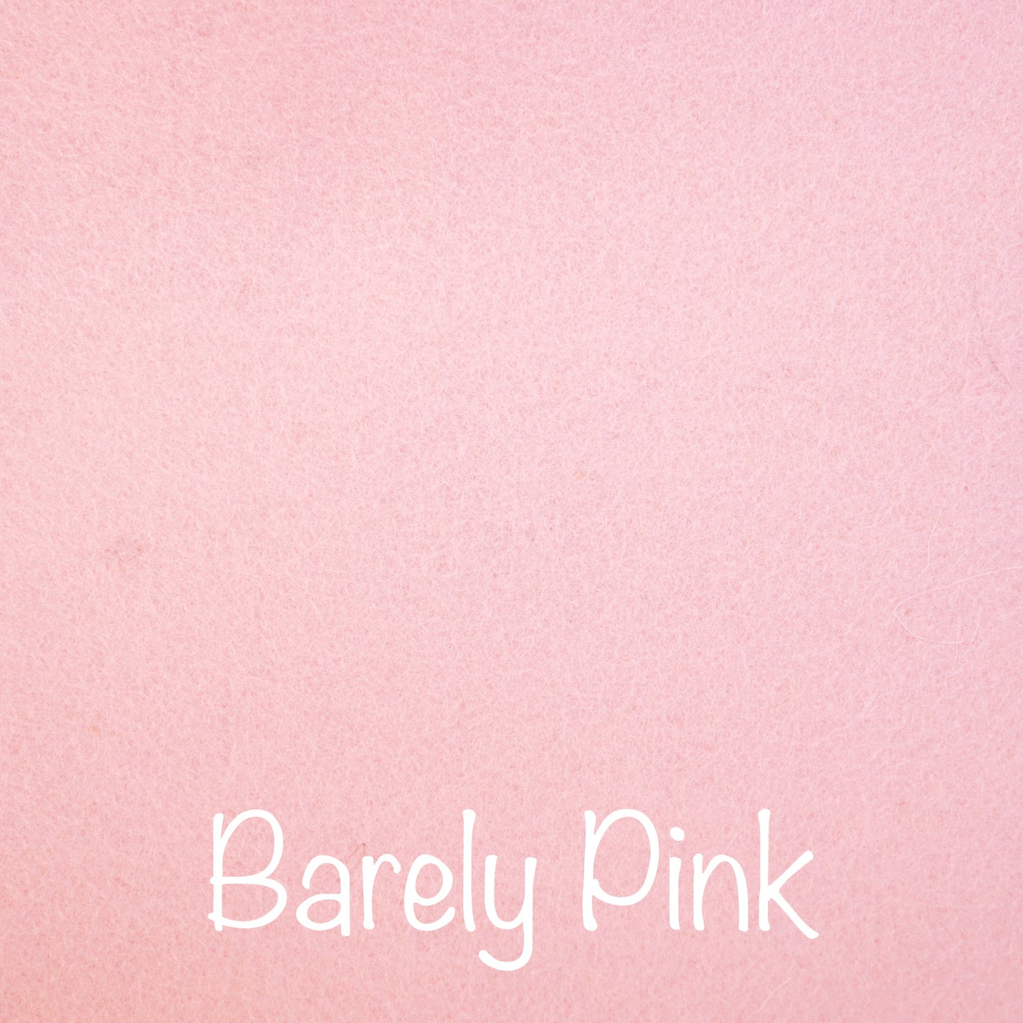 barely pink 100% wool felt