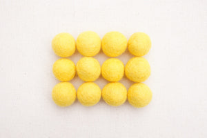 canary felt balls