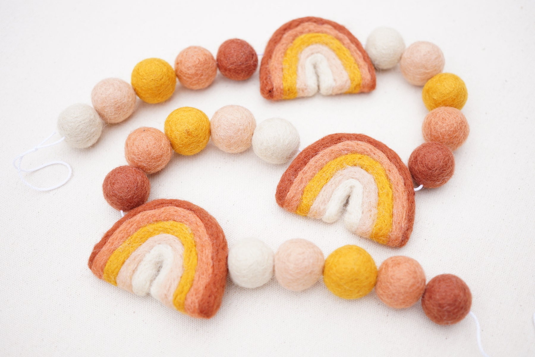 Marigold Wool Felt Balls - 10mm, 20mm, 25mm